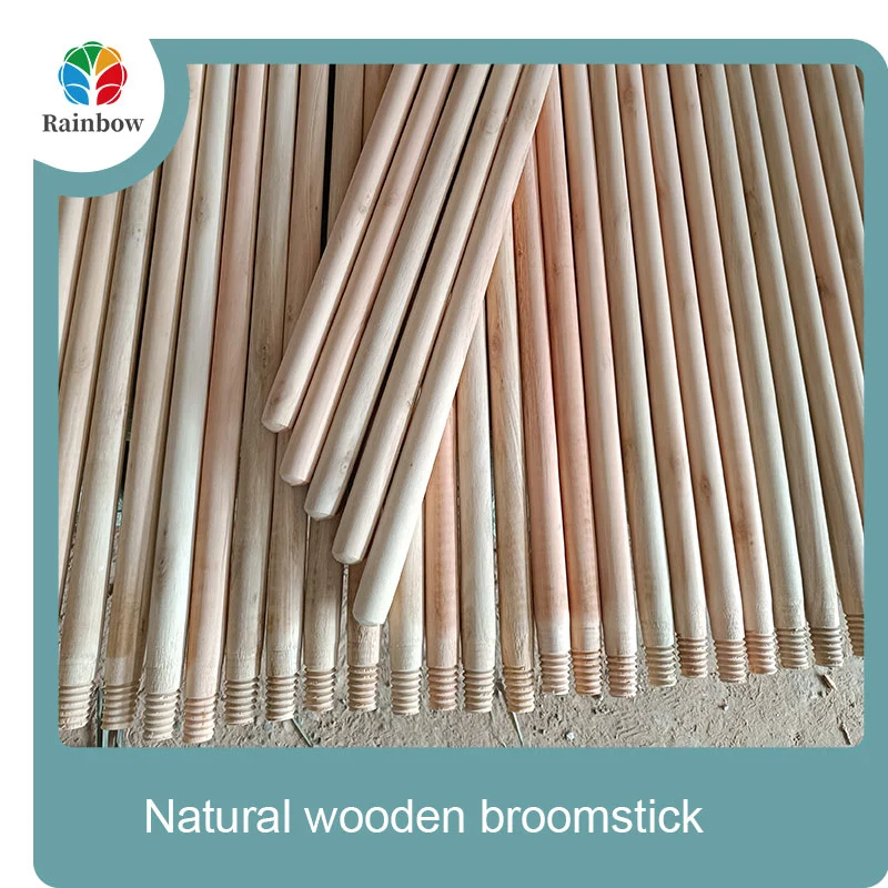 wooden broomstick wooden mop handle brush stick broom handle