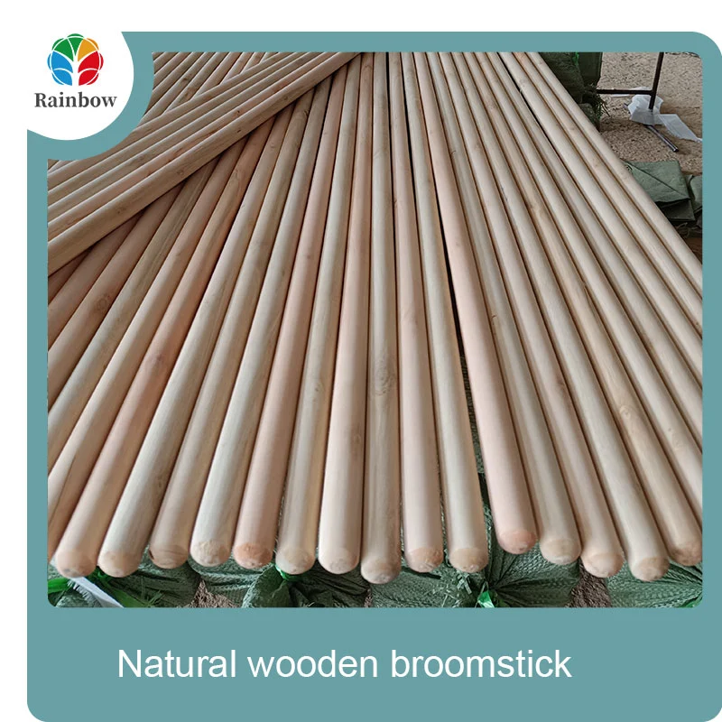 wooden broomstick wooden mop handle brush stick broom handle