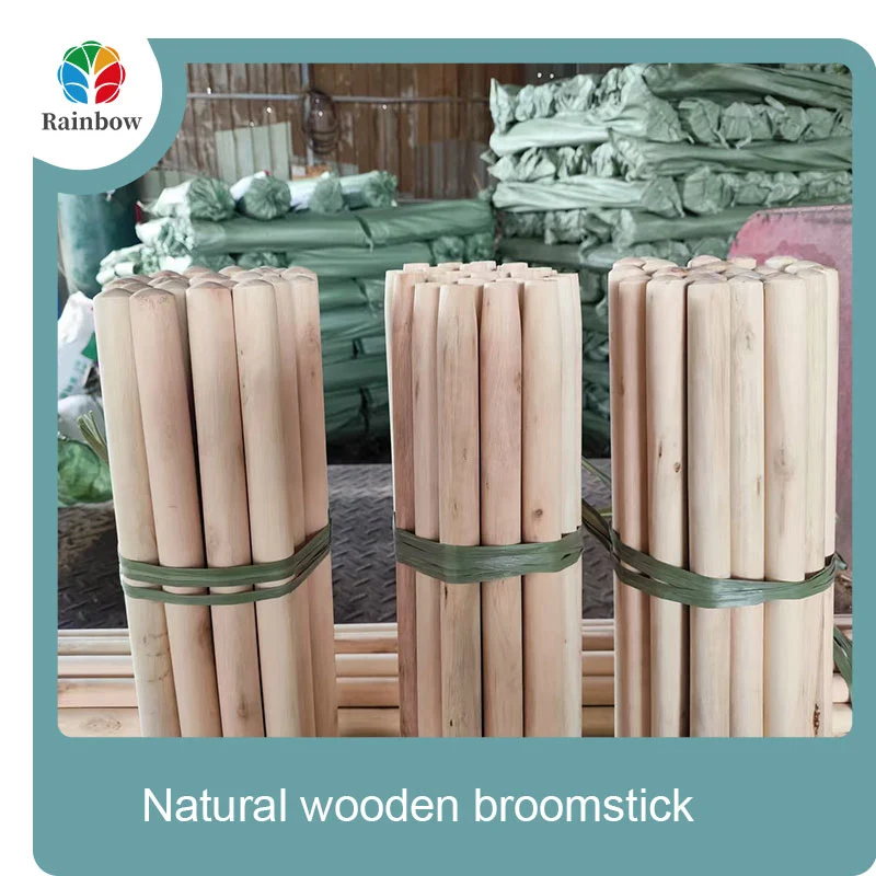 wooden broomstick wooden mop handle brush stick broom handle