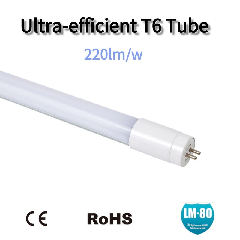 Ultra Efficient T6 LED Tube 220lm/W