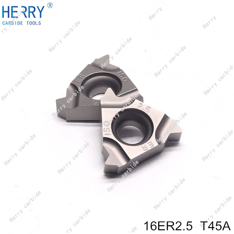 16ER2.5 Carbdie Insert With Excellent Resistance For Threading