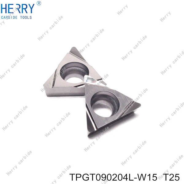 fabrikada yüksek düzeyde parlatılmış tpgt090204l-w15 sermet ince delik işleme uçları