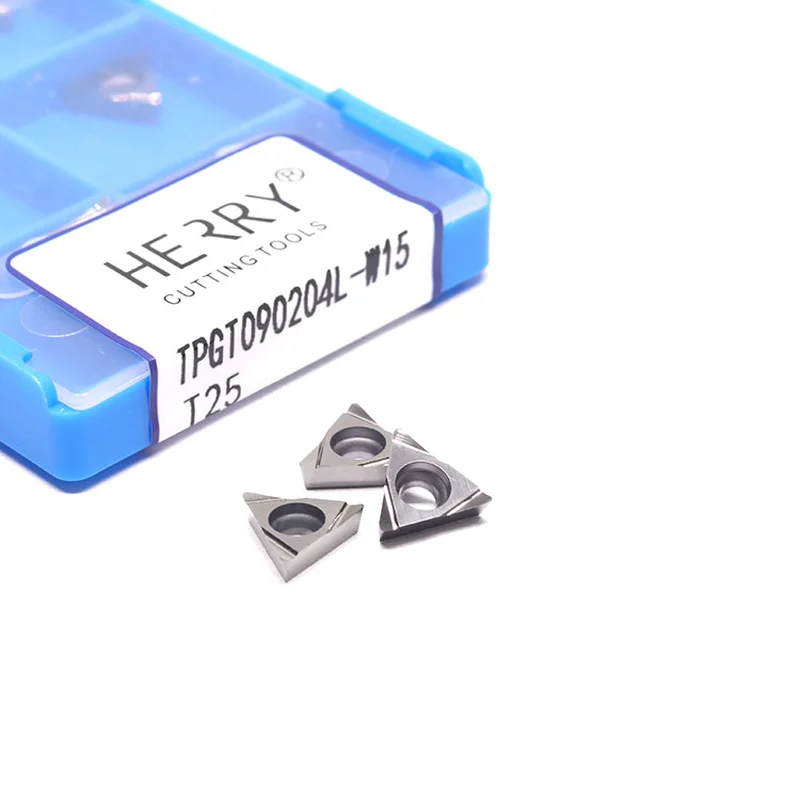 fabrikada yüksek düzeyde parlatılmış tpgt090204l-w15 sermet ince delik işleme uçları