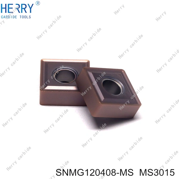 10 unids/set snmg120408-ms insertos de carburo para acero inoxidable