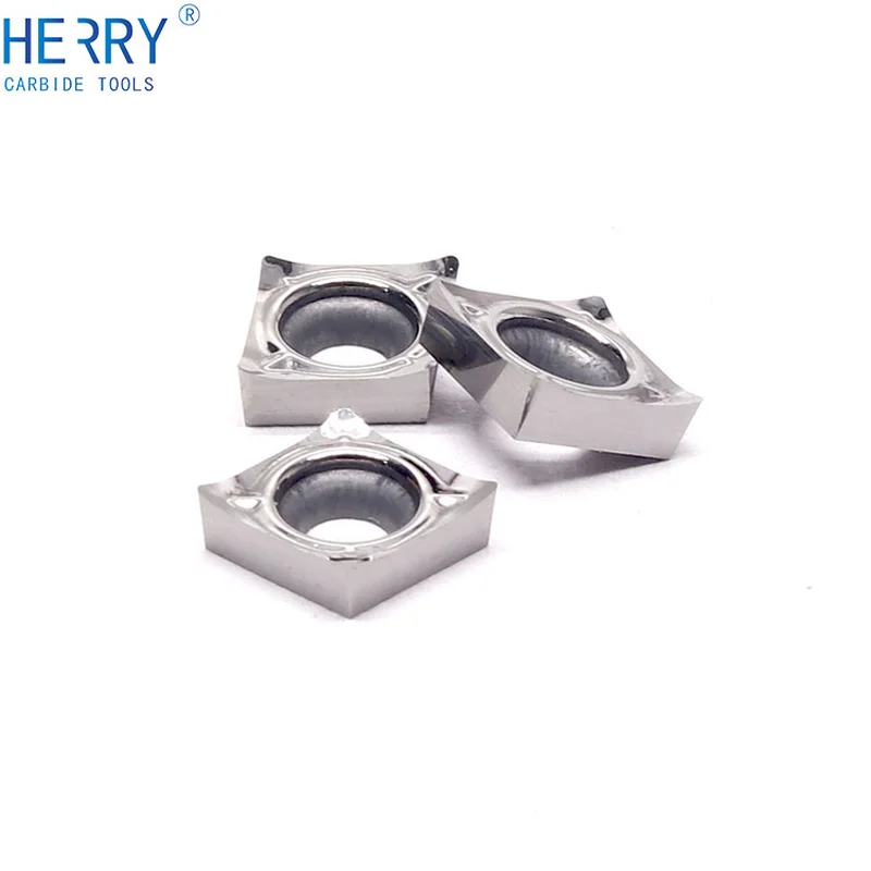 yüksek hassasiyetli ccgt060204-ak karbür uçlar alüminyum için kesici bıçak