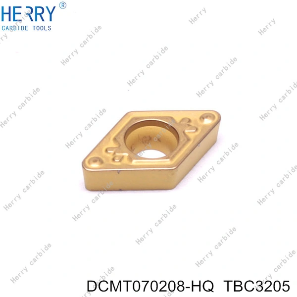 torno para máquina cnc dcmt070208-hq insertos de torneado de carburo