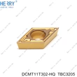 yarı finisaj için yüksek kaliteli dcmt11t302-hq karbür uçlar