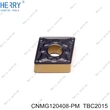 Çin fabrikası cnmg120408-pm karbür çelik için tornalama uçları