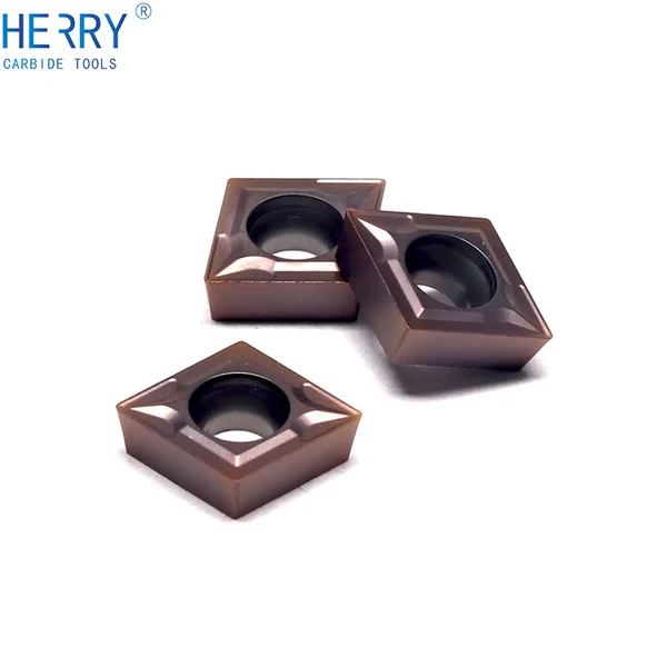 ccmt060202 pastilha de torneamento de metal duro para aço inoxidável