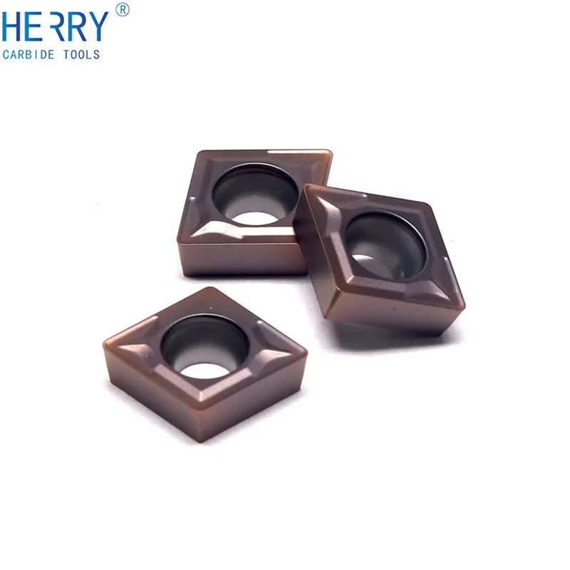 paslanmaz çelik için ccmt060204 pvd kaplı tornalama ucu  