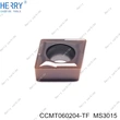paslanmaz çelik için ccmt060204 pvd kaplı tornalama ucu  