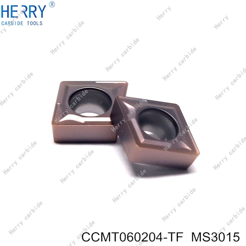 paslanmaz çelik için ccmt060204 pvd kaplı tornalama ucu  