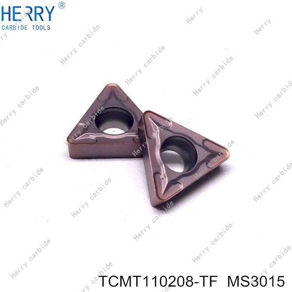 paslanmaz çelikten yarı ince talaş işleme için tcmt110208 tornalama uçları