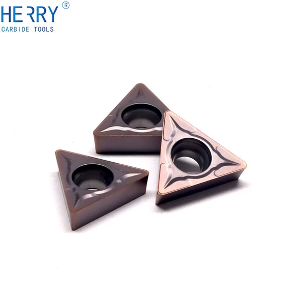 uzun takım ömrü tcmt16t308 yarı ince talaş işleme için pozitif tornalama uçları