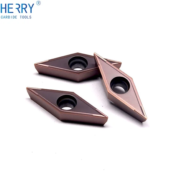 paslanmaz çelik tornalama için pvd kaplama vcmt160404-gm karbür uç