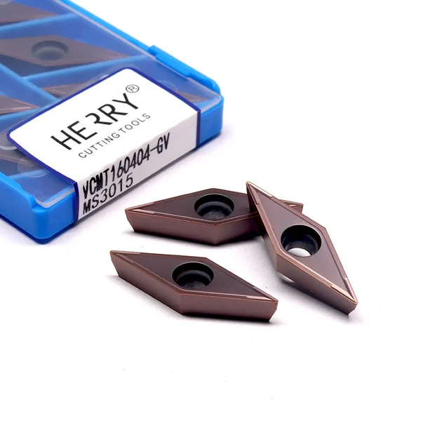 paslanmaz çelik tornalama için pvd kaplama vcmt160404-gm karbür uç