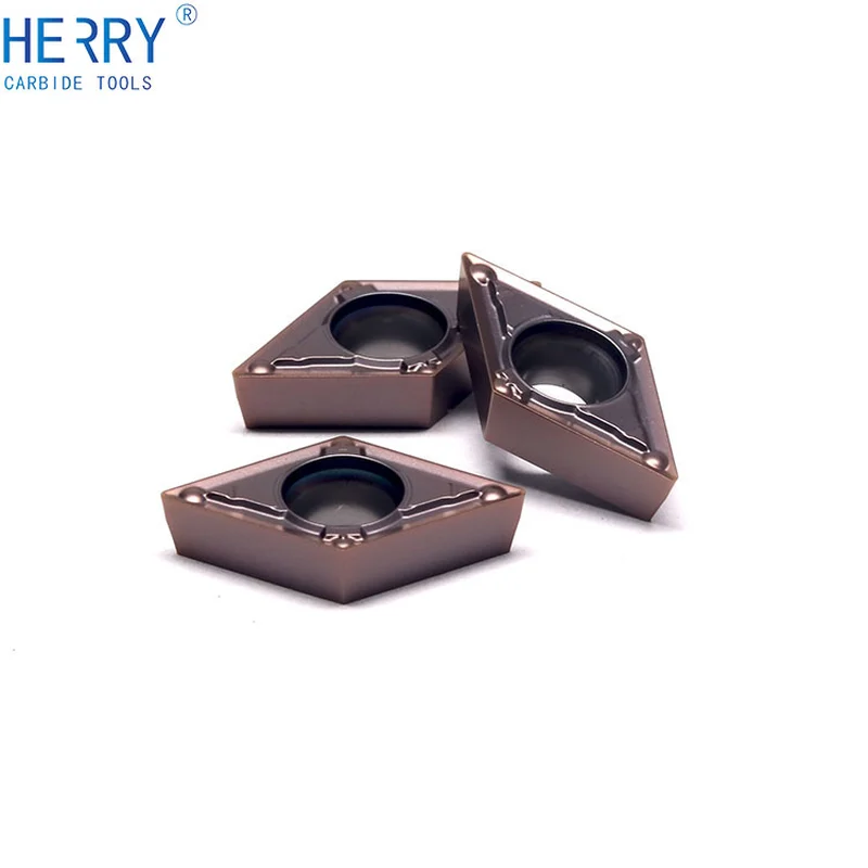 paslanmaz çeliğin yarı ince talaş işlemesi için dcmt11t304-mv karbür uçlar