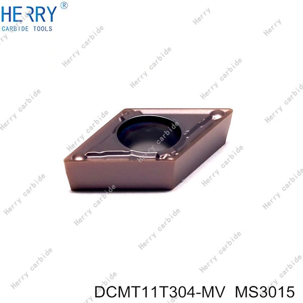 paslanmaz çeliğin yarı ince talaş işlemesi için dcmt11t304-mv karbür uçlar