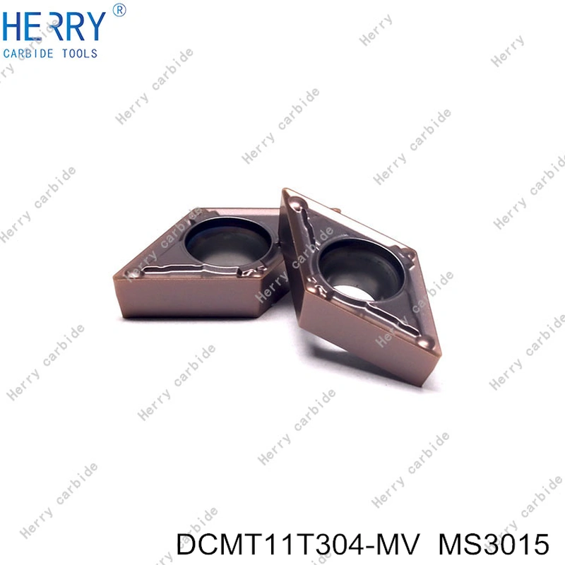 paslanmaz çeliğin yarı ince talaş işlemesi için dcmt11t304-mv karbür uçlar