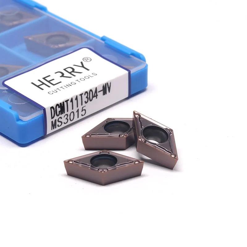 paslanmaz çeliğin yarı ince talaş işlemesi için dcmt11t304-mv karbür uçlar