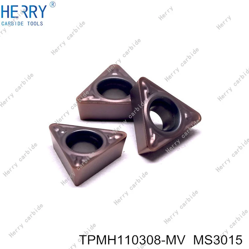 paslanmaz çelik için yüksek kaliteli tpmh110308-mv karbür uçlar