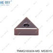 Venta directa de herramientas de corte de torno tnmg160404-ms para acero inoxidable