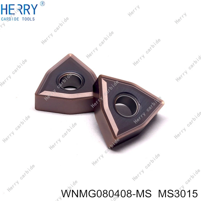 paslanmaz çelik için üretici karbür uçlar wnmg080408-ms