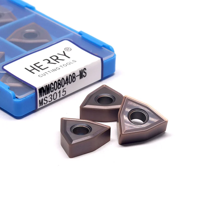 paslanmaz çelik için üretici karbür uçlar wnmg080408-ms