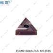 paslanmaz çelikte yarı ince talaş işleme için tnmg160404r-s karbür uçlar