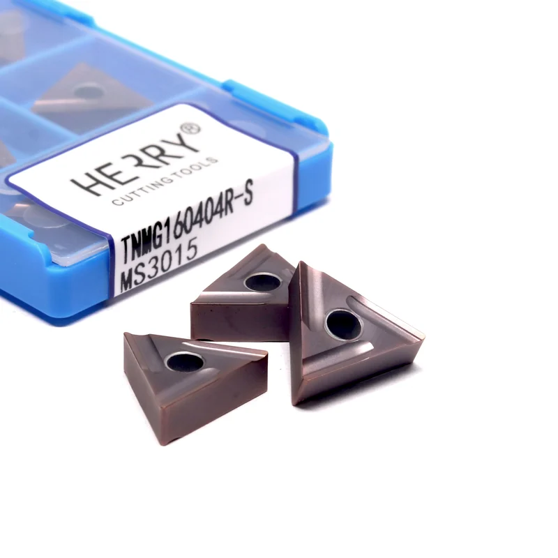 paslanmaz çelikte yarı ince talaş işleme için tnmg160404r-s karbür uçlar