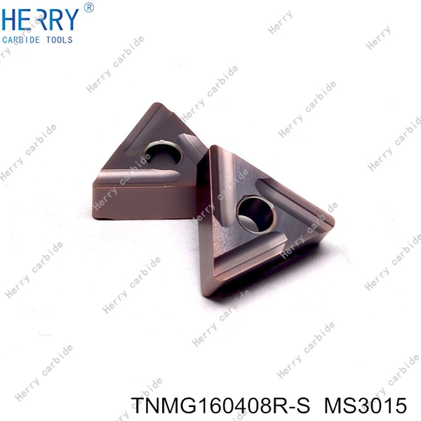 tnmg160408r-s insertos de torneado de carburo para procesar acero inoxidable