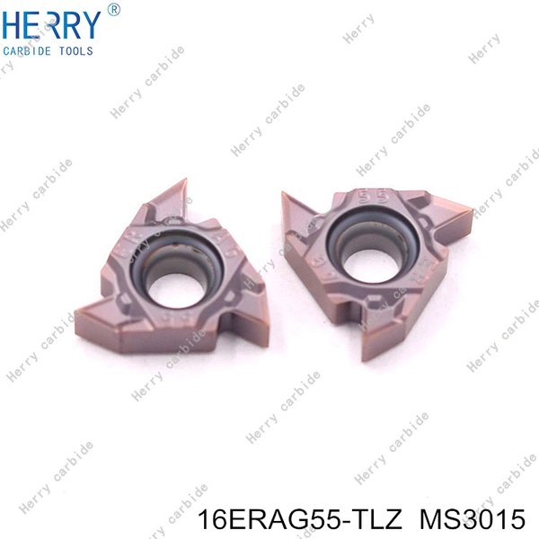 hoja roscada mmt16erag55-s insertos de carburo para placas de corte de metal