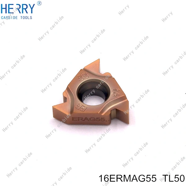 16ermag55 insertos de rosqueamento de metal duro para ferramentas de rosqueamento