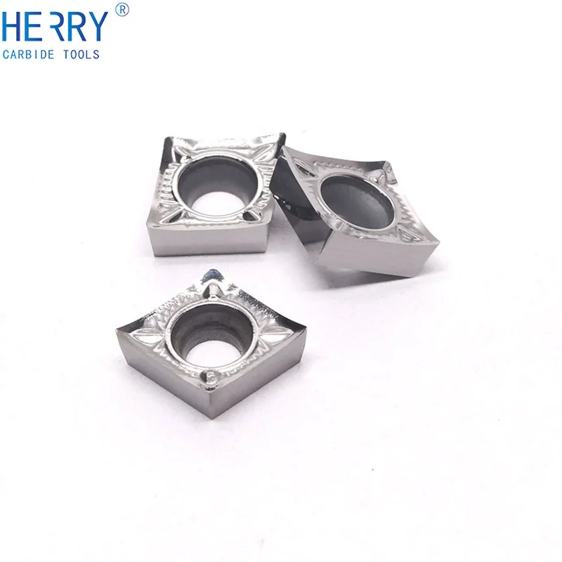 cnc kesici uç kullanarak yüksek cilalı ccgt09t304-ak alüminyum  