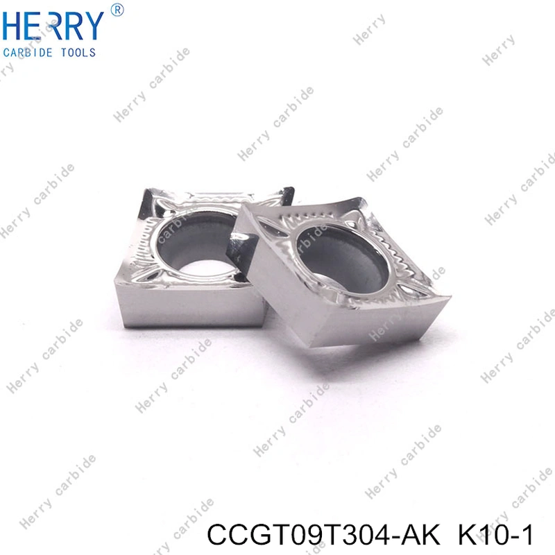 cnc kesici uç kullanarak yüksek cilalı ccgt09t304-ak alüminyum  