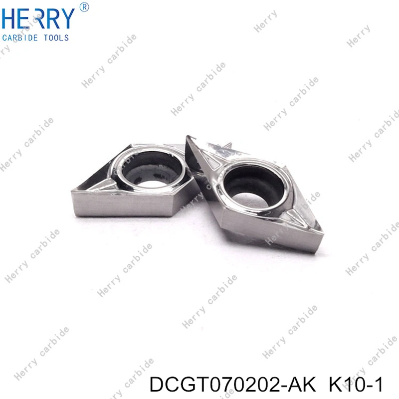 takım kesme tornalama için alüminyum uç dcgt070202-ak