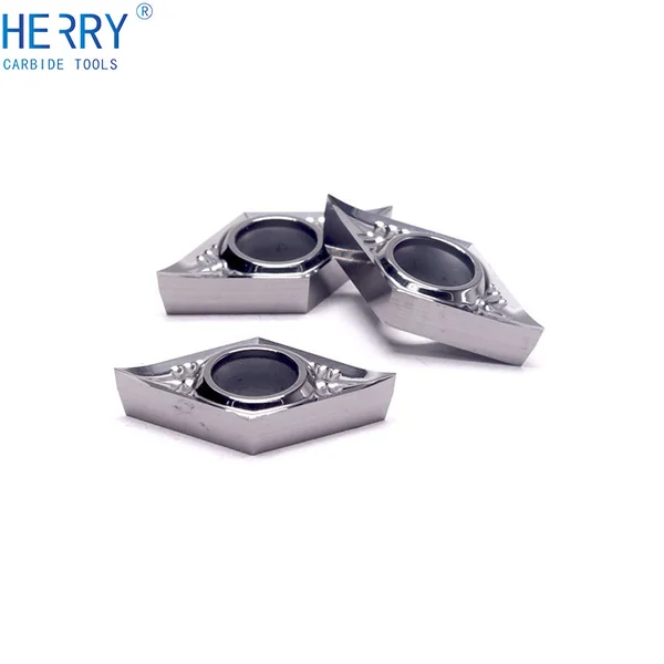 cnc makinesi dcgt11t302-ak alüminyum ve bakır için karbür tornalama uçları