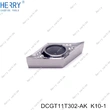cnc makinesi dcgt11t302-ak alüminyum ve bakır için karbür tornalama uçları