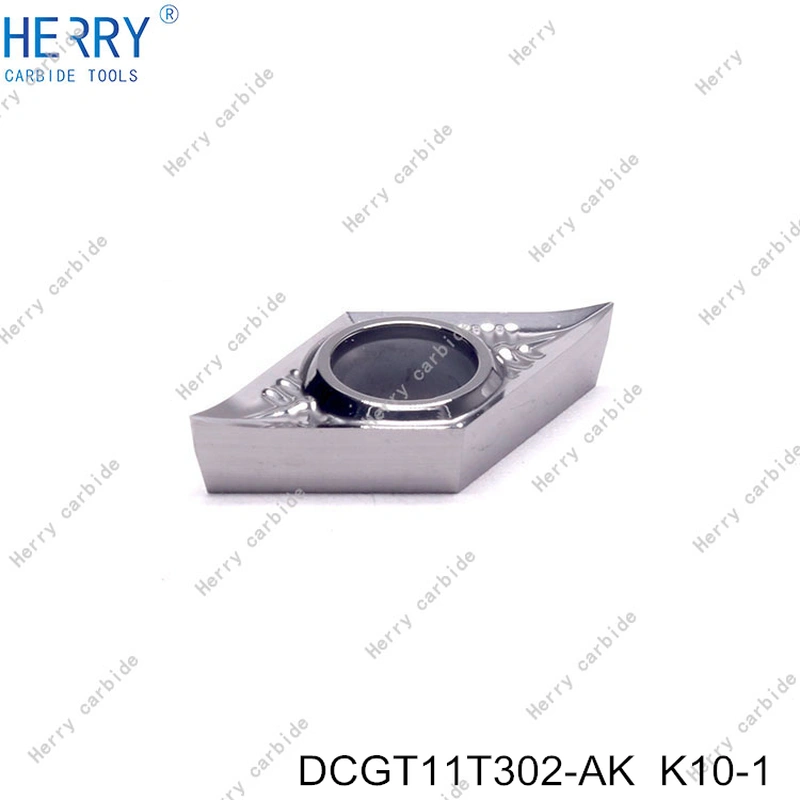 cnc makinesi dcgt11t302-ak alüminyum ve bakır için karbür tornalama uçları