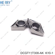 alüminyum işleme için cnc karbür torna aleti dcgt11t308-ak