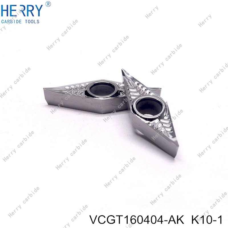 alüminyum vcgt160404-ak karbür uçlar için-cnc alüminyum tornalama ucu