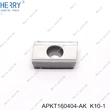 Alüminyum parmak freze aracı için 10 adet apkt160404-ak karbür uç  