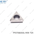 satış için yüksek kaliteli tpgt080202l-w08 sermet ince delik işleme uçları