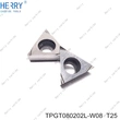 satış için yüksek kaliteli tpgt080202l-w08 sermet ince delik işleme uçları