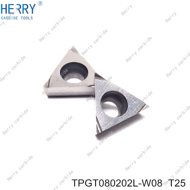 satış için yüksek kaliteli tpgt080202l-w08 sermet ince delik işleme uçları