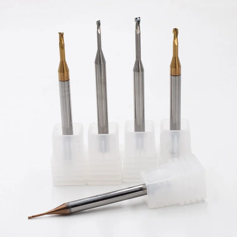 çelik özelleştirilmiş aletler için kaplamalı karbür mikro uzun boyunlu parmak freze