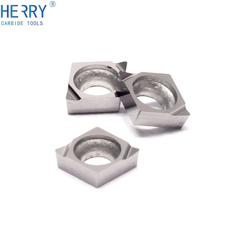 uzun ömürlü cnc takım tezgahları ccgt030102l-f sermet ince delik işleme kesici uçlar