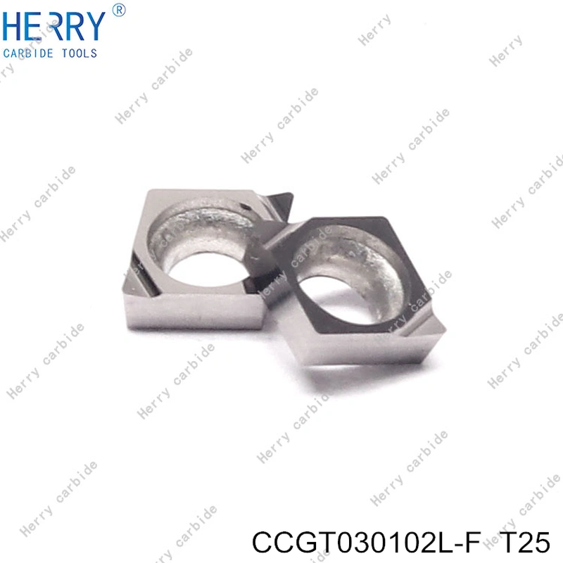 uzun ömürlü cnc takım tezgahları ccgt030102l-f sermet ince delik işleme kesici uçlar