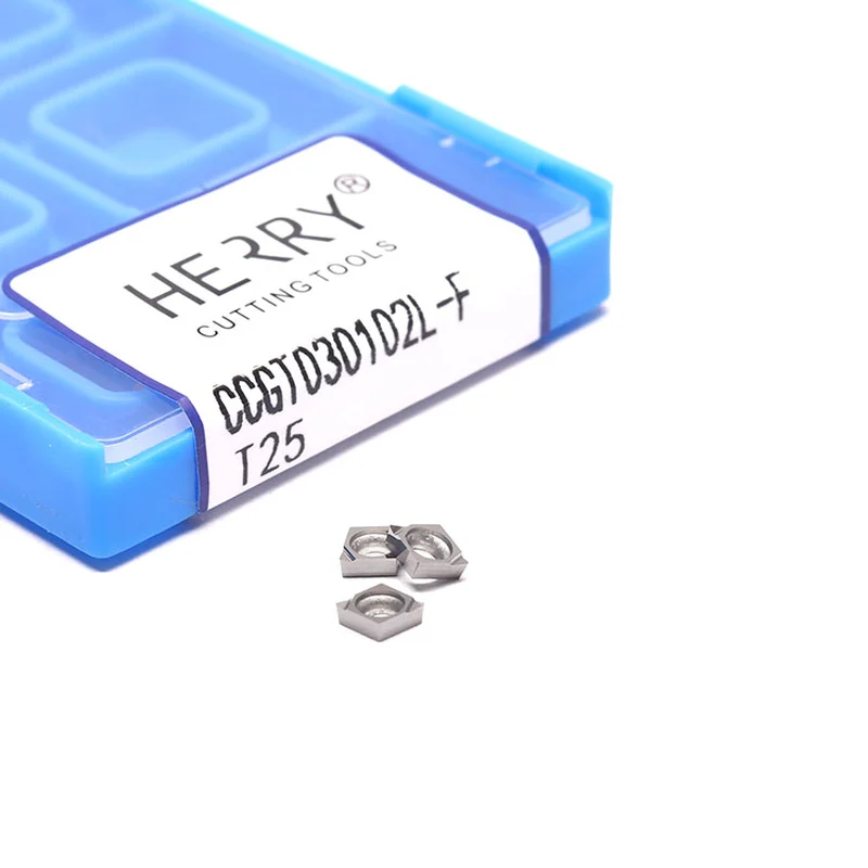 uzun ömürlü cnc takım tezgahları ccgt030102l-f sermet ince delik işleme kesici uçlar