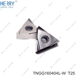 cilalama için sermet ince delme ve tornalama uçları tngg160404l-w